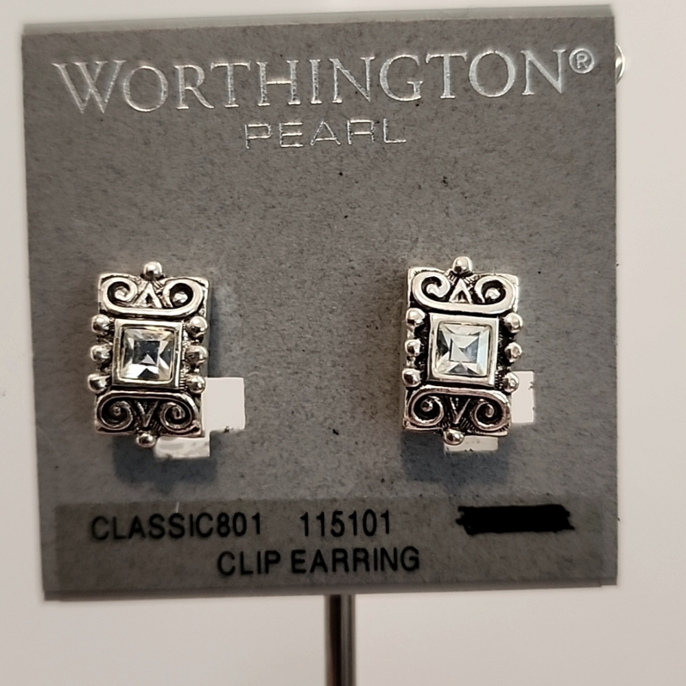 Worthington Silverstone Clip-on Earrings